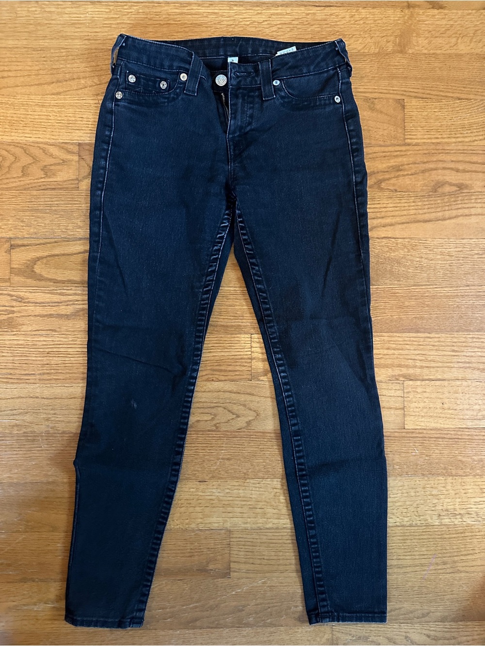 Classic High-Rise Women's Black Jeans true religion
